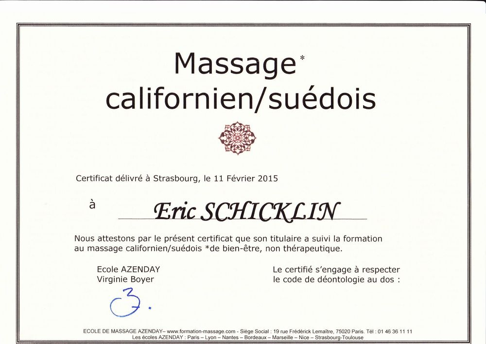 Certificat californien-suédois