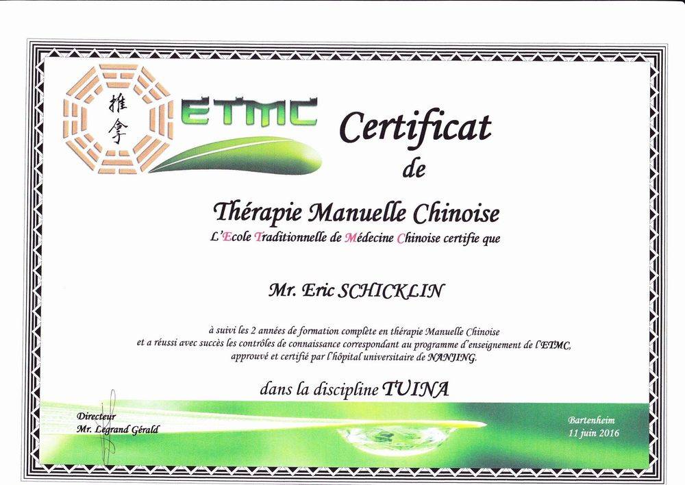 Certificat ETMC